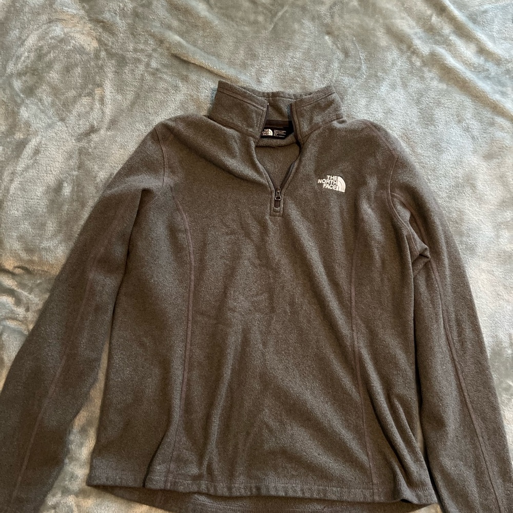 The North Face Gray Quarter-Zip Fleece